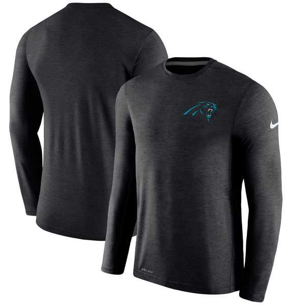 Men's Carolina Panthers Nike Black Coaches Long Sleeve Performance T-Shirt,We sell and wholesale Men's Carolina Panthers Nike Black Coaches Long Sleeve Performance T-Shirt on line form chian!